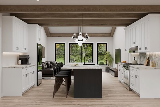 Interior - Kitchen 1 for Country House Plan #1089-66 - 3 bed, 2 bath