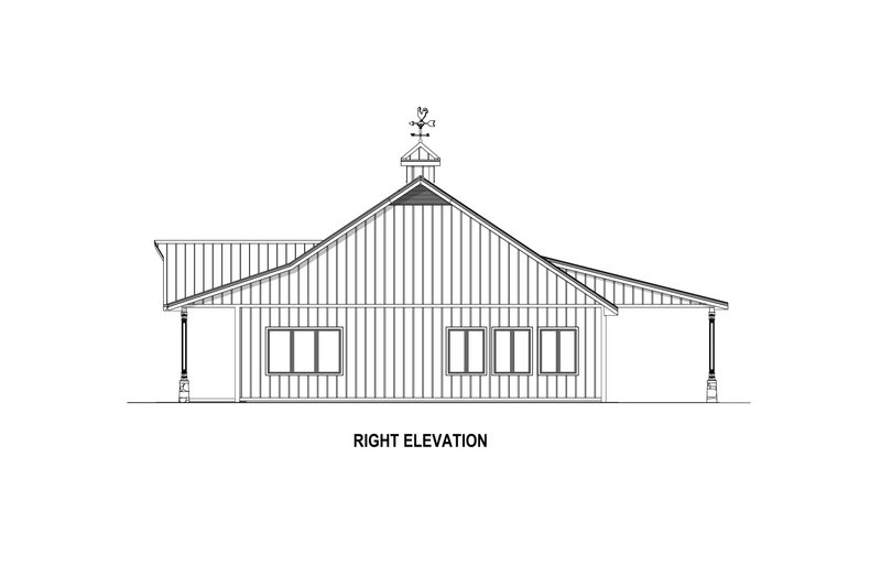 Dream House Plan - Exterior - Other Elevation 2 for Barndominium House Plan #1084-13 - 3 bed, 2.5 bath