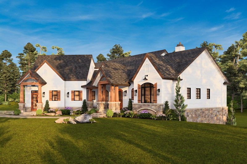 Architectural House Design - Exterior - Front Elevation 6 for European House Plan #119-428 - 3 bed, 2.5 bath