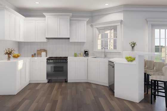Interior - Kitchen for Classical House Plan #17-2855 - 5 bed, 3.5 bath