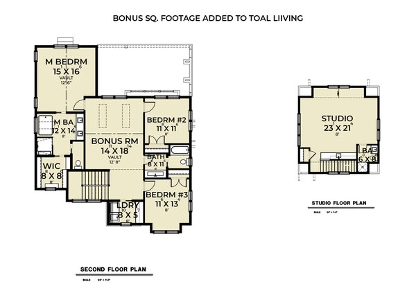 House Blueprint - Farmhouse Floor Plan - Upper Floor Plan #1070-137