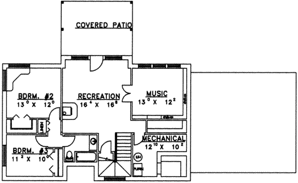 House Plan Design - Modern Floor Plan - Main Floor Plan #117-177