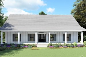 Farmhouse Exterior - Front Elevation Plan #44-248