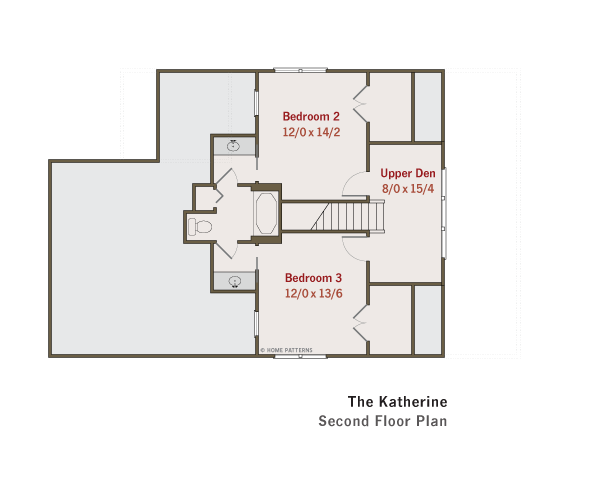 Dream House Plan - Craftsman Floor Plan - Upper Floor Plan #461-18
