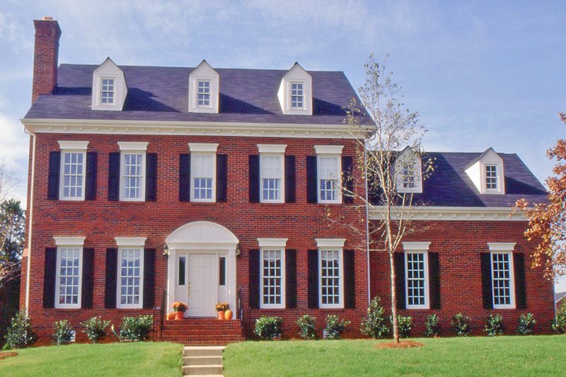 House Design - Exterior - Front Elevation 3 for Colonial House Plan #1053-26 - 3 bed, 2.5 bath