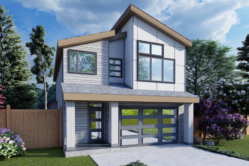 House Blueprint - Craftsman Exterior - Front Elevation Plan #53-645