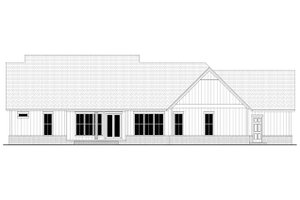 Exterior - Rear Elevation for Farmhouse House Plan #430-205 - 4 bed, 3.5 bath