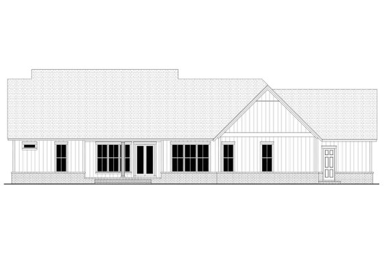 Exterior - Rear Elevation for Farmhouse House Plan #430-205 - 4 bed, 3.5 bath