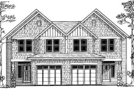 Exterior - Front Elevation for Traditional House Plan #303-380 - 3 bed, 2.5 bath