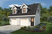 Farmhouse Style House Plan - 1 Beds 1 Baths 588 Sq/Ft Plan #47-1081 