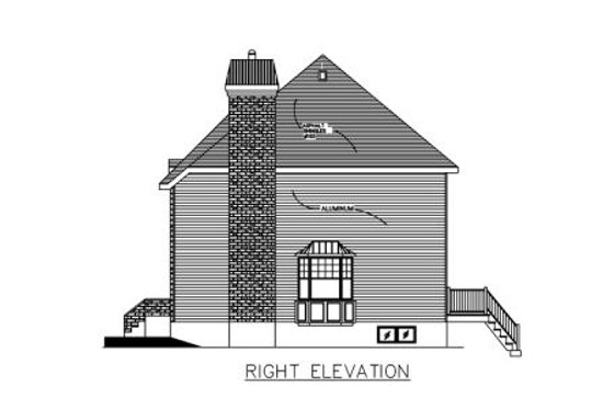 Exterior - Other Elevation 1 for European House Plan #138-318 - 3 bed, 1.5 bath