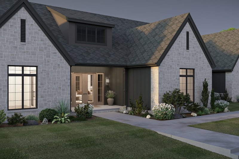 House Plan Design - Exterior - Other Elevation 3 for Cottage House Plan #455-738 - 4 bed, 3.5 bath