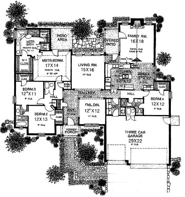 Home Plan - European Floor Plan - Main Floor Plan #310-845