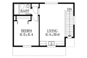 Craftsman Style House Plan - 1 Beds 1 Baths 565 Sq/Ft Plan #132-273 