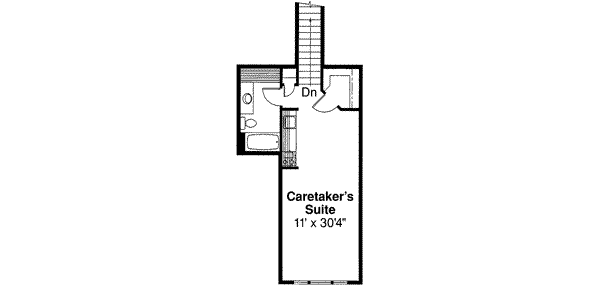 Traditional Floor Plan - Upper Floor Plan #124-344