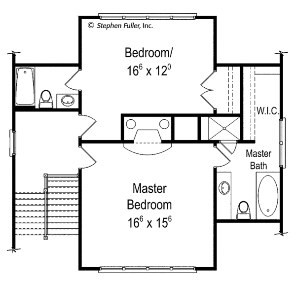 House Plan Design - Craftsman Floor Plan - Upper Floor Plan #429-427