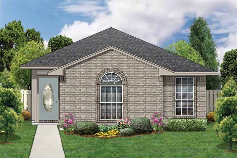 Dream House Plan - Traditional Exterior - Front Elevation Plan #84-671