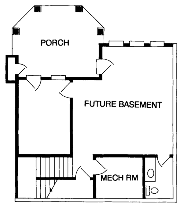 Home Plan - Country Floor Plan - Lower Floor Plan #952-244