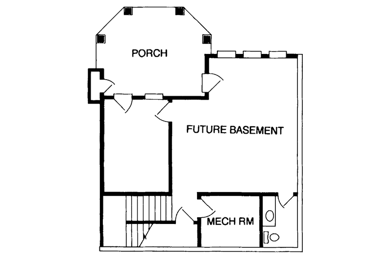 Home Plan - Floor Plan - Lower Floor for Country House Plan #952-244 - 4 bed, 3.5 bath