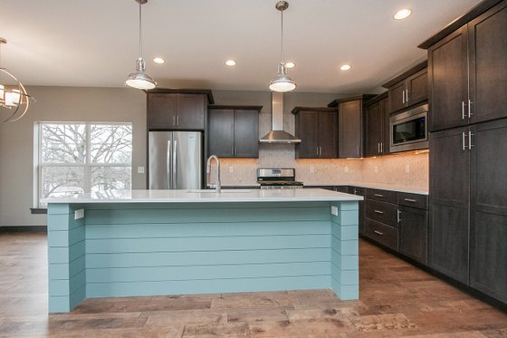 Interior - Kitchen 1 for Ranch House Plan #70-1482 - 2 bed, 2 bath