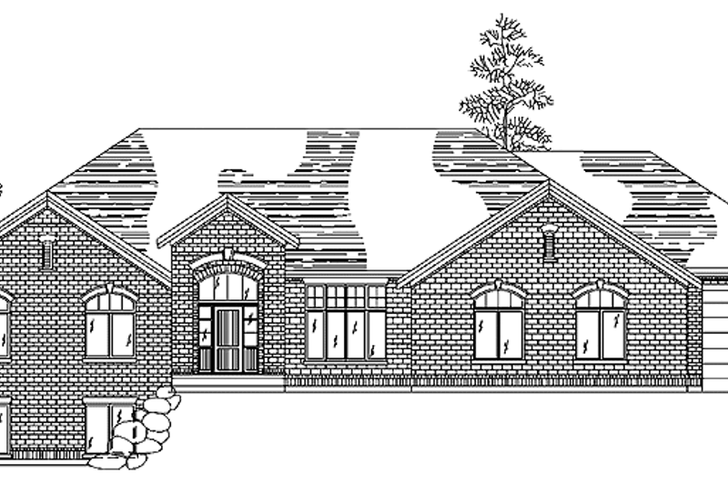 Architectural House Design - Traditional Exterior - Front Elevation Plan #945-26