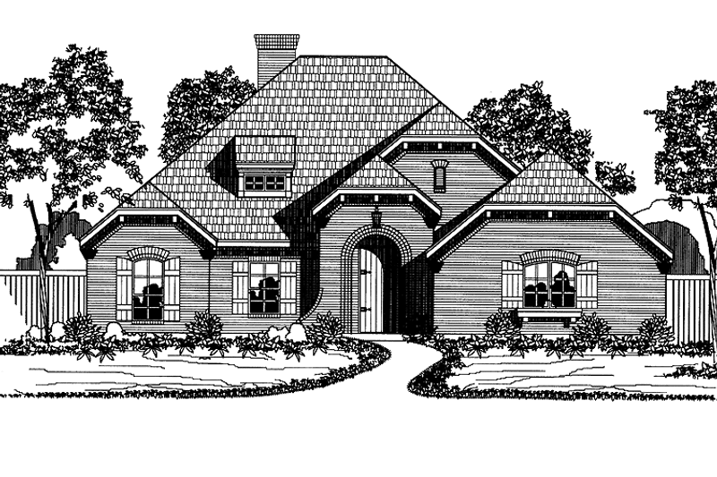 Dream House Plan - Exterior - Front Elevation 3 for Country House Plan #946-4 - 3 bed, 2 bath