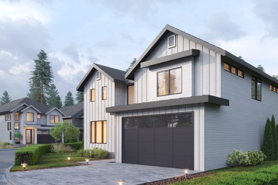 Exterior - Other Elevation 3 for Modern House Plan #1066-203 - 4 bed, 3.5 bath
