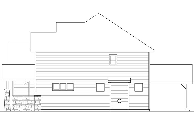 Home Plan - Exterior - Other Elevation 1 for Craftsman House Plan #124-940 - 3 bed, 2.5 bath