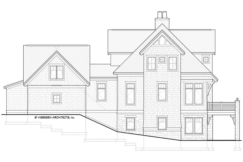 Architectural House Design - Exterior - Other Elevation 2 for Traditional House Plan #928-411 - 4 bed, 3.5 bath