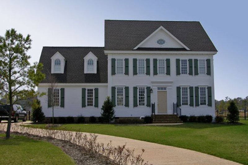 Home Plan - Exterior - Front Elevation 3 for Classical House Plan #137-314 - 3 bed, 2.5 bath