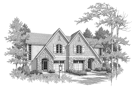 Exterior - Front Elevation 3 for Country House Plan #48-823 - 3 bed, 2 bath