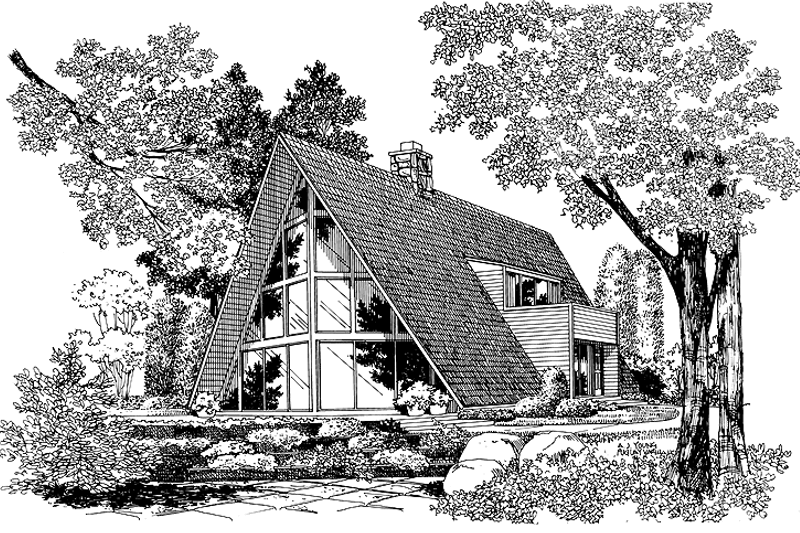 Architectural House Design - Exterior - Front Elevation Plan #72-628