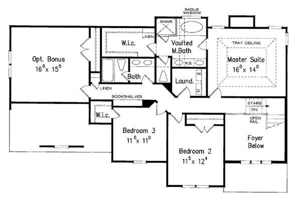 House Plan Design - Country Floor Plan - Upper Floor Plan #927-881