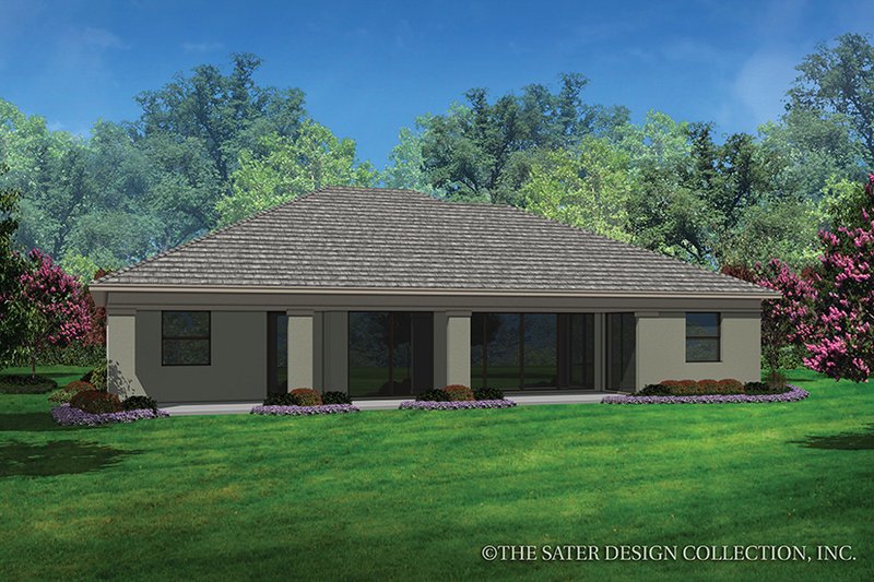 Architectural House Design - Exterior - Rear Elevation for Contemporary House Plan #930-454 - 3 bed, 2 bath