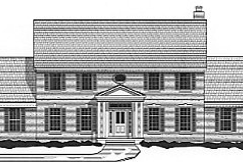 Colonial Style House Plan - 4 Beds 3.5 Baths 3860 Sq/Ft Plan #67-455