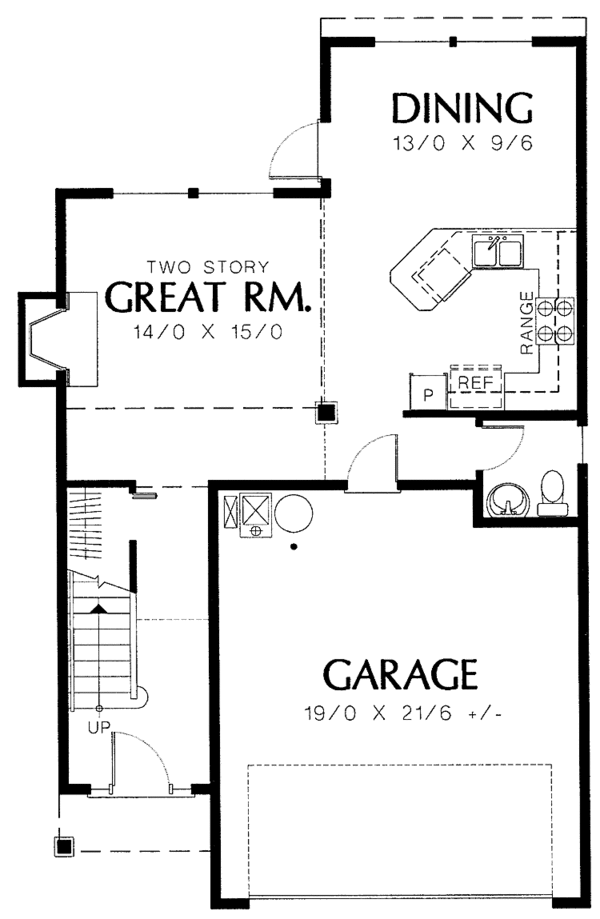 Home Plan - Traditional Floor Plan - Main Floor Plan #48-777