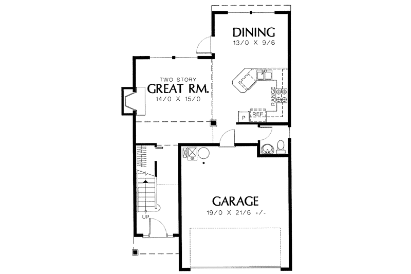 House Design - Floor Plan - Main Floor for Traditional House Plan #48-777 - 3 bed, 2.5 bath
