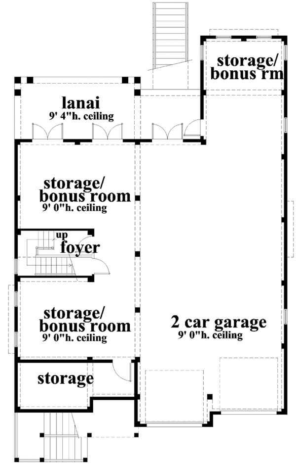 House Plan Design - Country Floor Plan - Lower Floor Plan #930-159