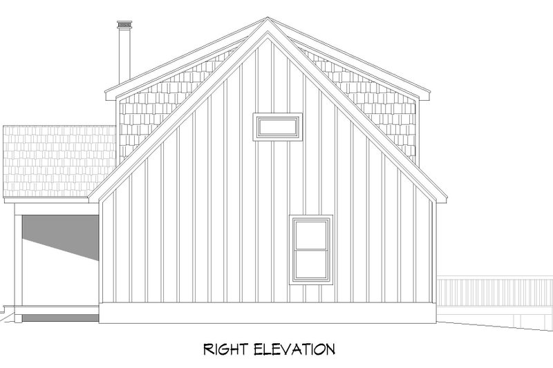 House Blueprint - Exterior - Other Elevation 1 for Country House Plan #932-869 - 4 bed, 3.5 bath