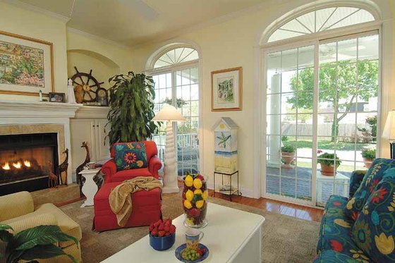 Interior - Family Room for Country House Plan #930-81 - 3 bed, 2.5 bath