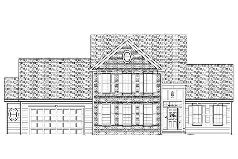 Architectural House Design - Exterior - Front Elevation 3 for Classical House Plan #328-331 - 4 bed, 3.5 bath