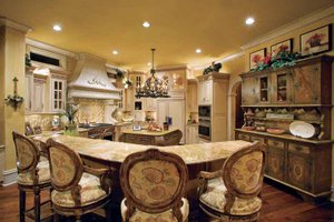 Interior - Kitchen for European House Plan #930-357 - 4 bed, 4 bath