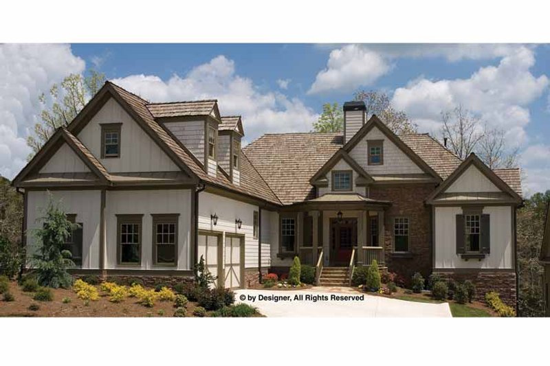 Dream House Plan - Exterior - Front Elevation 3 for Traditional House Plan #54-356 - 4 bed, 4 bath
