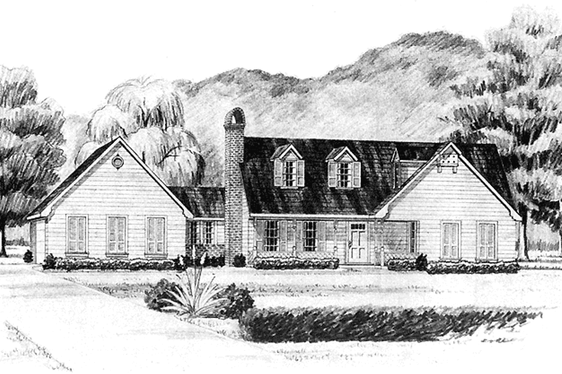 Home Plan - Country Exterior - Front Elevation Plan #36-594