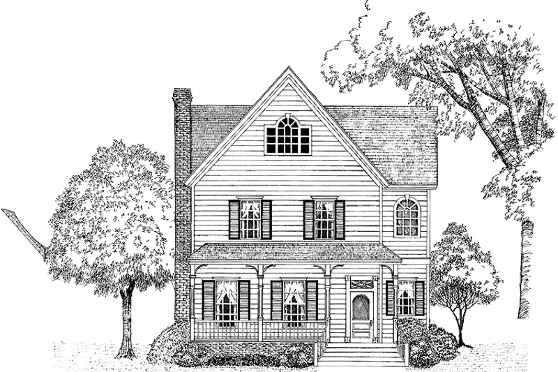 Dream House Plan - Victorian Exterior - Front Elevation Plan #1014-43