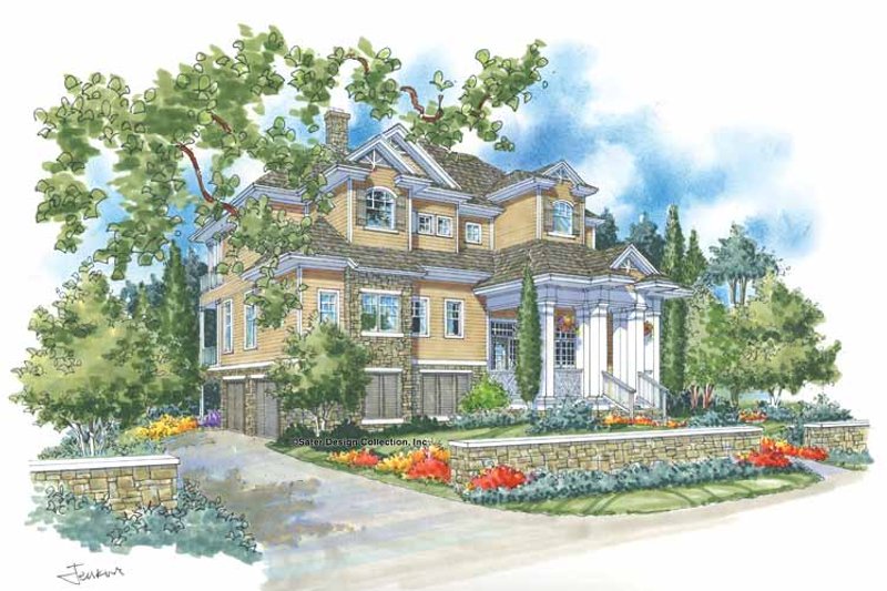 Home Plan - Traditional Exterior - Front Elevation Plan #930-114