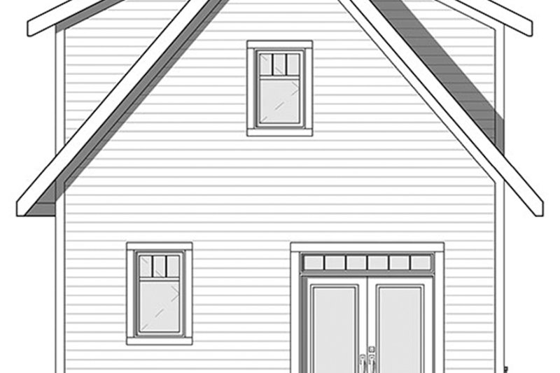 Dream House Plan - Exterior - Rear Elevation for Craftsman House Plan #23-2604 - 3 bed, 2 bath