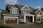 Craftsman Style House Plan - 3 Beds 2.5 Baths 2167 Sq/Ft Plan #51-1199 Exterior 