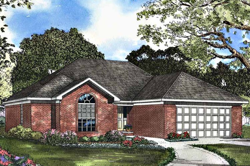 Dream House Plan - Exterior - Front Elevation 3 for Ranch House Plan #17-3107 - 3 bed, 2 bath