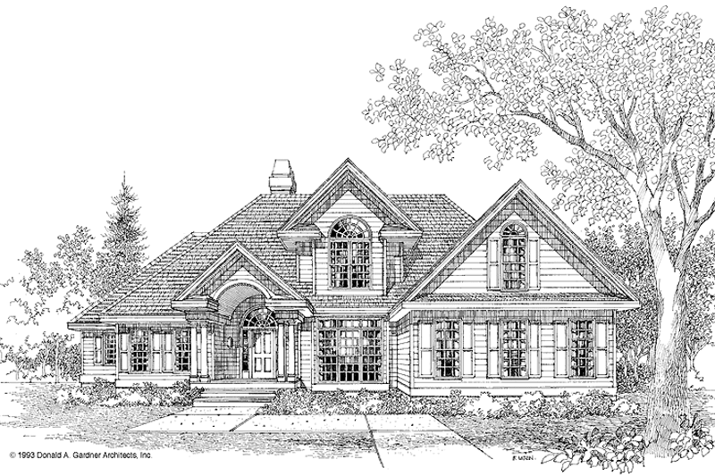 Dream House Plan - Traditional Exterior - Front Elevation Plan #929-178